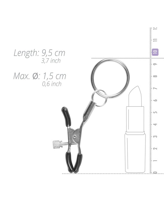 Easytoys Fetish - Metalen Tepelklemmen Met Ring