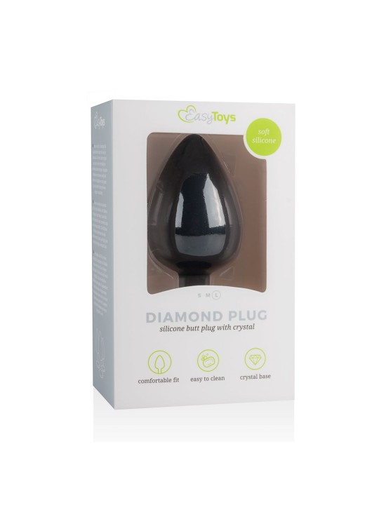 Diamond Plug Groot - Zwart