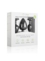 Silicone Buttplug Set with Diamond - Black