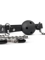 Easytoys Fetish - Open Ball Gag With Nipple Clamps