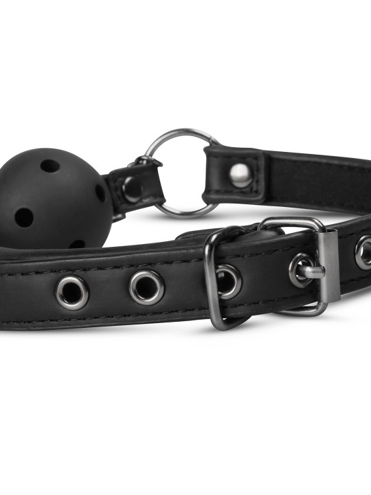 Easytoys Fetish - Open Ball Gag With Nipple Clamps