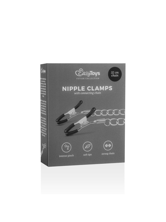 Easytoys Fetish - Klassieke Tepelklemmen Met Ketting