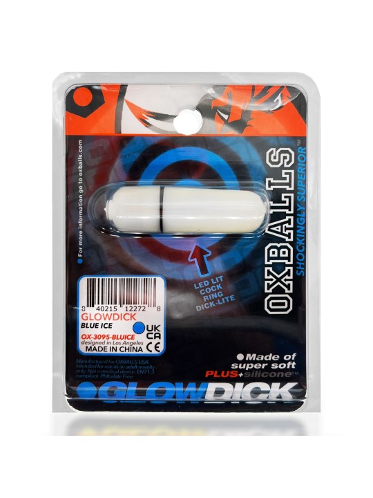 Oxballs - Glowdick Cockring With Led Blue Ice