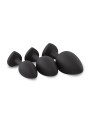 Silicone Buttplug Set with Diamond - Heart