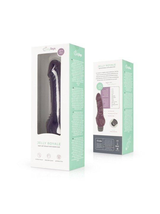 Jelly Royale - Realistic Vibrator - Purple