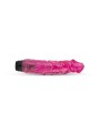 Jelly Supreme - Realistic Vibrator Pink/Glitter - 24 cm