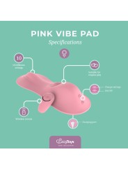 EasyToys – Vibe Pad Tapping & Vibrating Pad with Remote – Pink