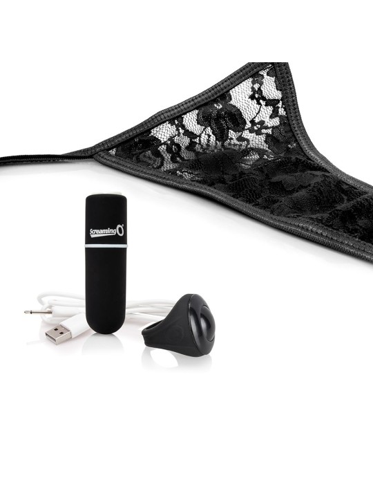 The Screaming O - Charged Remote Control Panty Vibe Zwart
