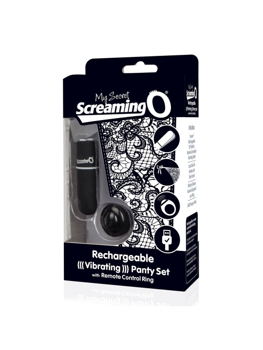 The Screaming O - Charged Remote Control Panty Vibe Zwart