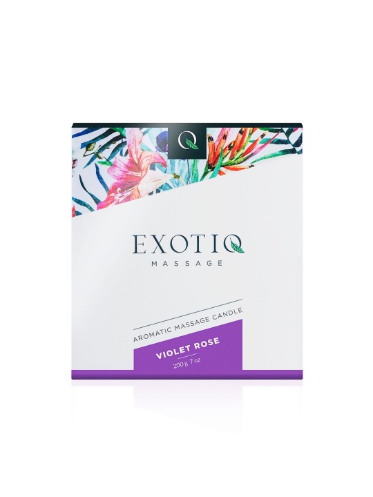 Exotiq Massage Candle Violet Rose - 200g