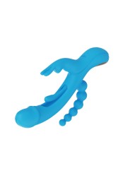 HoneyPlayBox - Trilux Kinky Finger Rabbit Vibrator - Blue