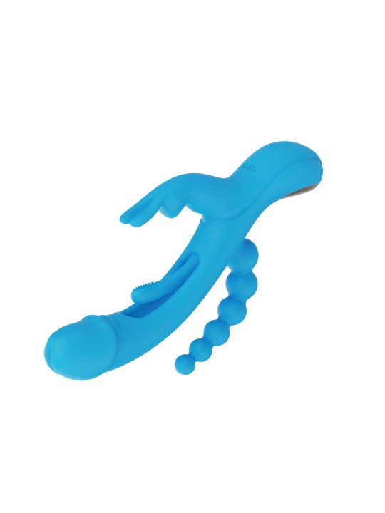 HoneyPlayBox - Trilux Kinky Finger Rabbit Vibrator - Blue