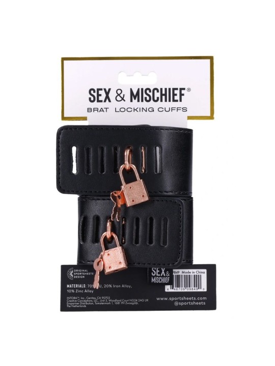 Sportsheets - Sex & Mischief Brat Locking Cuffs
