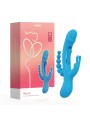 HoneyPlayBox - Trilux Kinky Finger Rabbit Vibrator - Blue