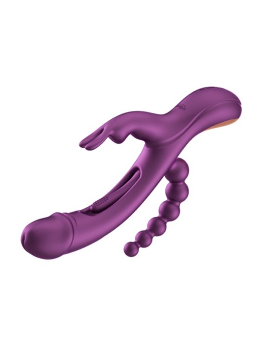 HoneyPlayBox - Trilux Kinky Finger Rabbit Vibrator - Purple