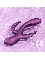 HoneyPlayBox - Trilux Kinky Finger Rabbit Vibrator - Purple