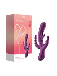 HoneyPlayBox - Trilux Kinky Finger Rabbit Vibrator - Purple