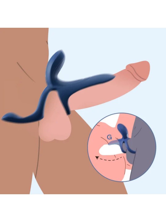 HoneyPlayBox - Pleasure Pivot App-gestuurde Vibrator voor Koppels Blauw