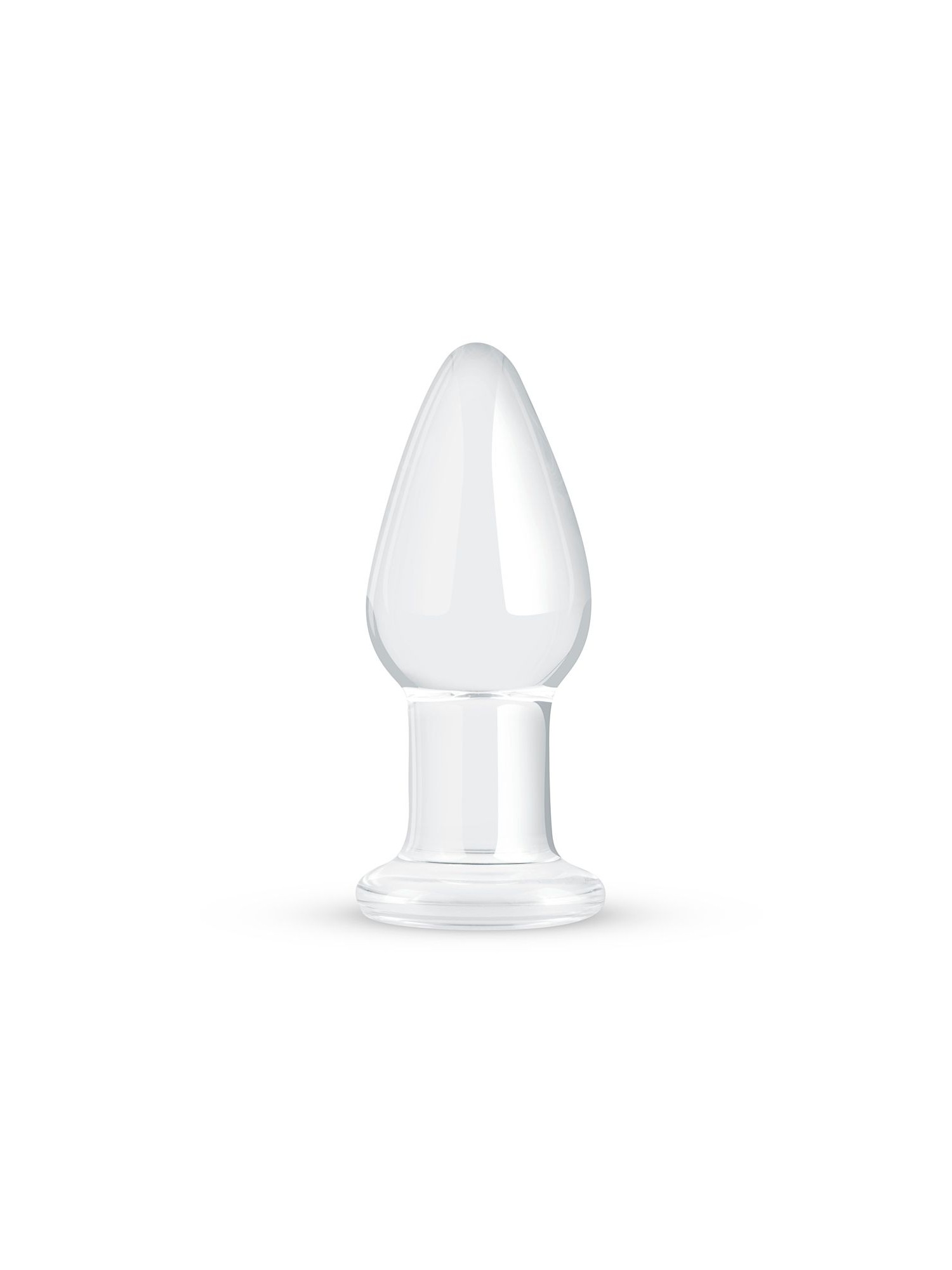 Gildo - Clear Glass Buttplug - 9,4 cm