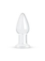 Gildo - Clear Glass Buttplug - 9,4 cm