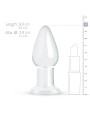 Gildo - Clear Glass Buttplug - 9,4 cm