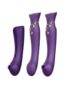 Zalo - Queen Set G-Spot Pulsewave Vibrator Paars