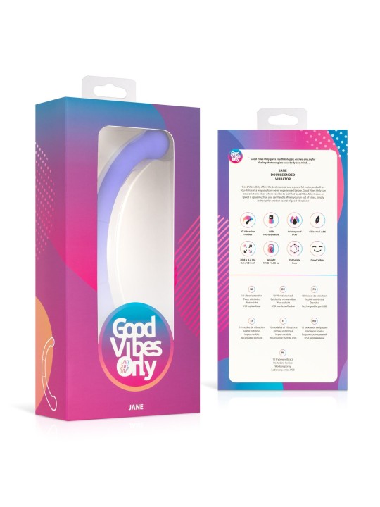 Good Vibes Only - Double End Vibrator Jane - Paars