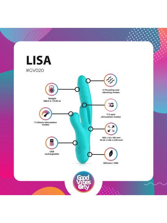 Good Vibes Only - Lisa Stotende Rabbit Vibrator met G-Spot stimulator