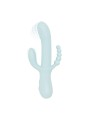 Good Vibes Only - Triple Stimulation Vibe - Soft Silicone - Blue