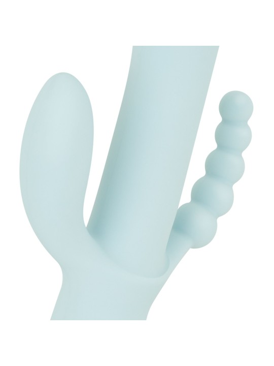 Good Vibes Only - Triple Stimulation Vibe - Soft Silicone - Blue