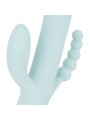 Good Vibes Only - Triple Stimulation Vibe - Soft Silicone - Blue
