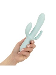 Good Vibes Only - Triple Stimulation Vibe - Soft Silicone - Blue