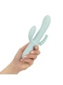 Good Vibes Only - Triple Stimulation Vibe - Soft Silicone - Blue