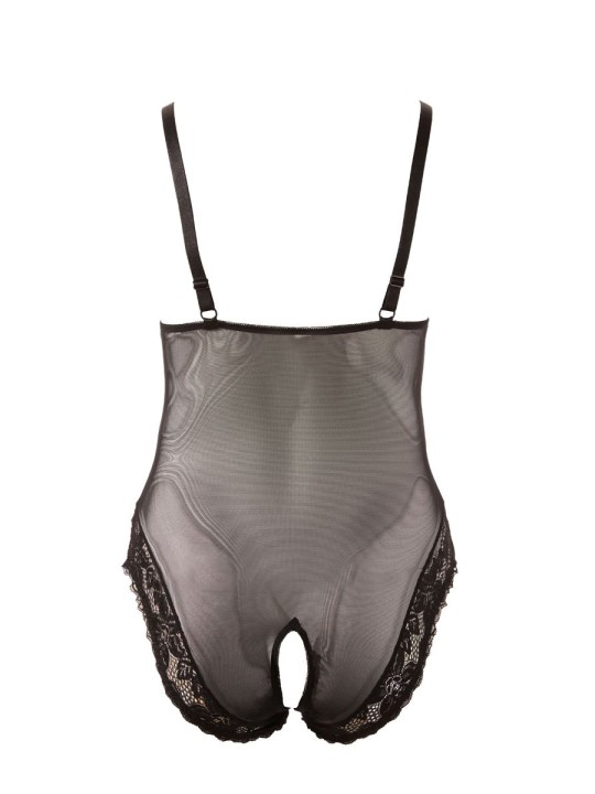 Body Met Open Kruis - Zwart