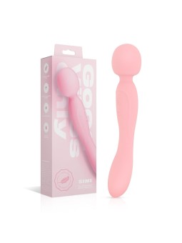 Good Vibes Only - Dubbelzijdige Wand Vibrator - Soft Silicone - Roze