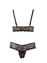 Cottelli Collection - Bra and crotchless G-string