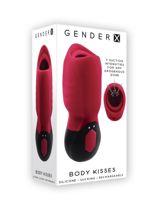 Evolved - Body Kisses Vibrator - Red/Black