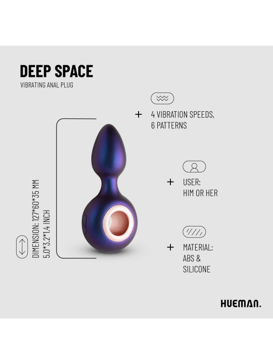 Hueman - Deep Space Vibrerende Anaal Plug