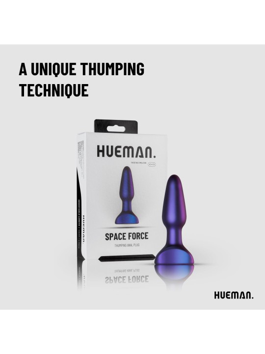 Hueman - Space Force Vibrating and Thrusting Butt Plug
