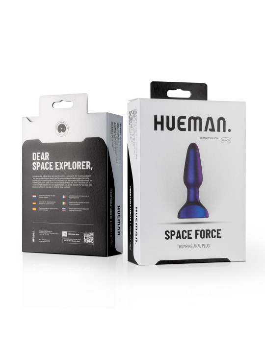 Hueman - Space Force Vibrating and Thrusting Butt Plug