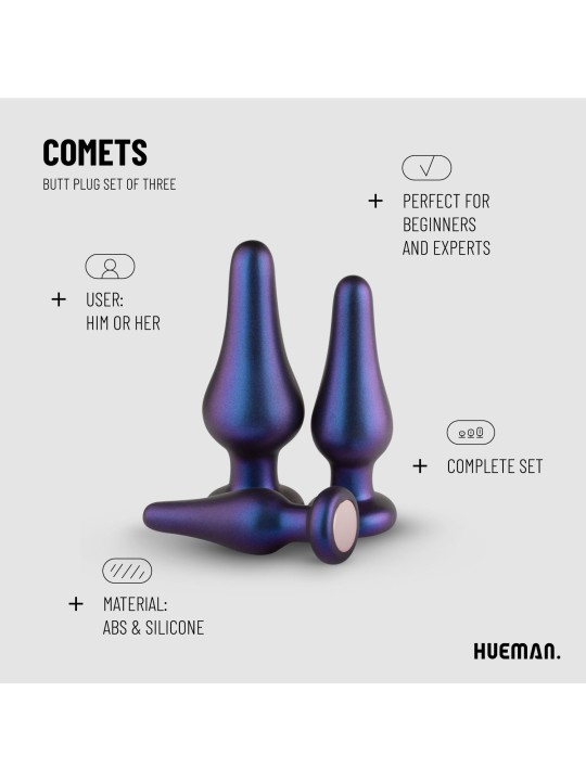 Hueman - Comets Butt Plug Set