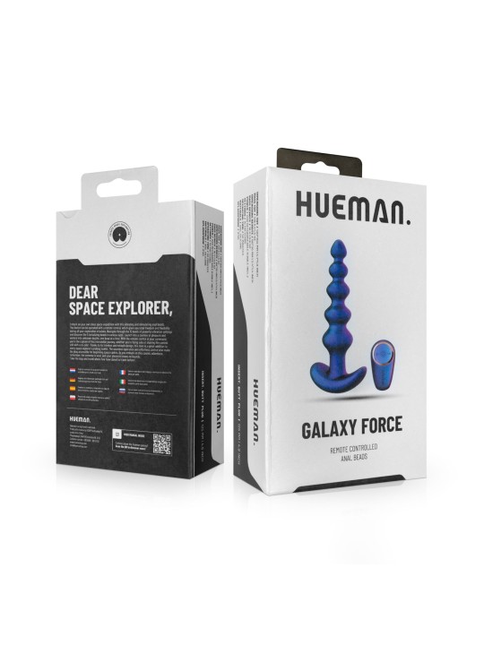 Hueman - Galaxy Force Vibrating Butt Plug with Remote