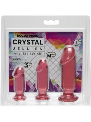 Doc Johnson - Crystal Jellies Anal Starter Kit - Roze