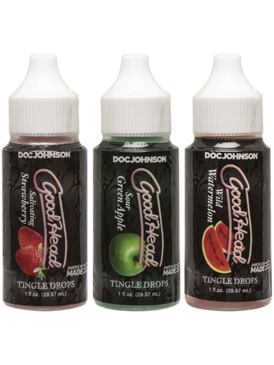 Doc Johnson - GoodHead Tingle Drops Wild Watermelon, Sour Green Apple, Sali
