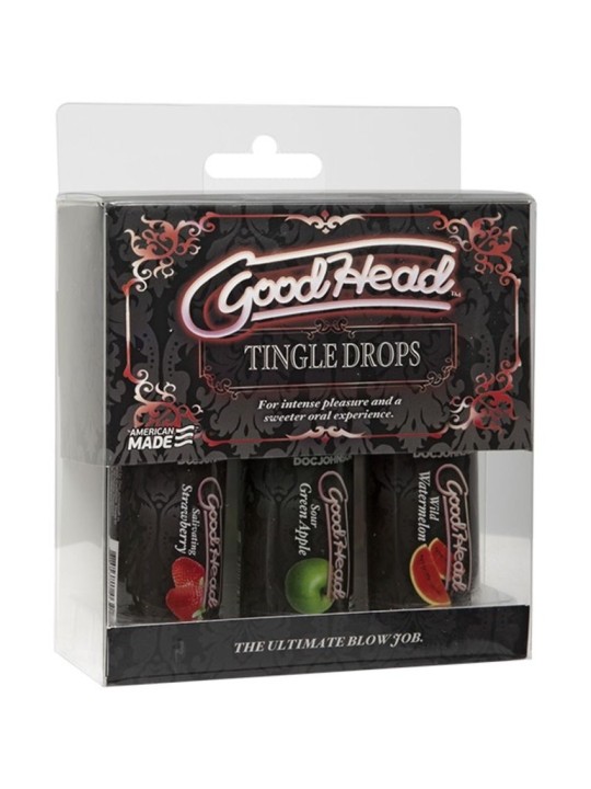 Doc Johnson - GoodHead Tingle Drops Wild Watermelon, Sour Green Apple, Sali