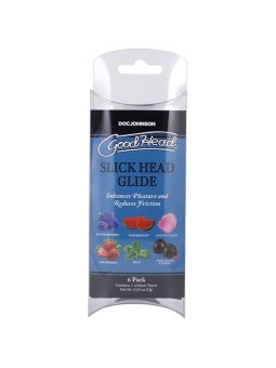 Doc Johnson - GoodHead Slick Head Glide - 6 Pack