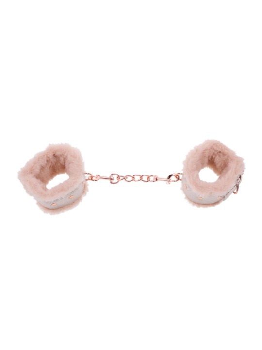 Sportsheets – S&M Peaches ‘n CreaMe Fur Handcuffs – Cream