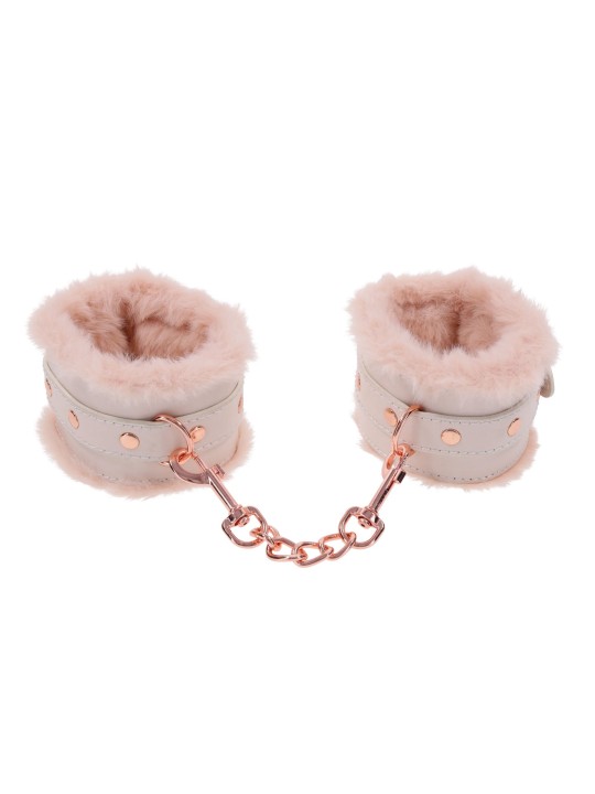 Sportsheets – S&M Peaches ‘n CreaMe Fur Handcuffs – Cream