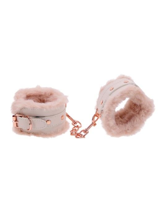 Sportsheets – S&M Peaches ‘n CreaMe Fur Handcuffs – Cream
