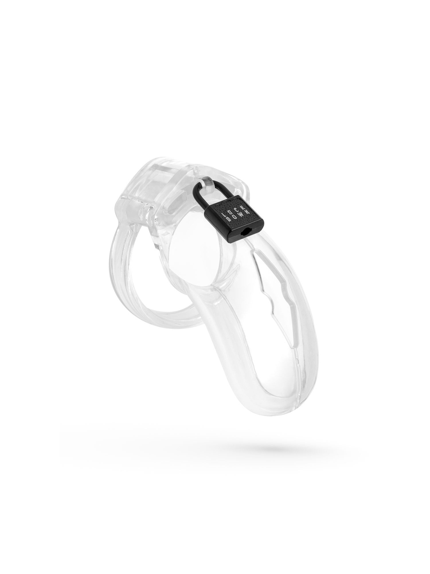 Lockdown Chastity Cage Clear - Medium